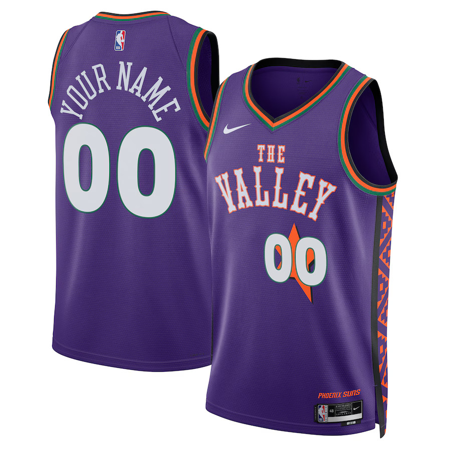 Men Phoenix Suns Nike Purple City Edition 2024-25 Custom Swingman NBA Jersey